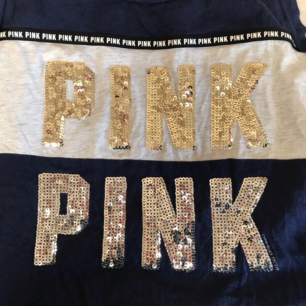 VS PINK Navy Tank